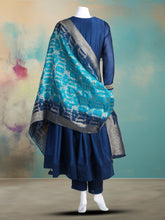 Embroidered Art Silk Kurta With Pant & Dupatta